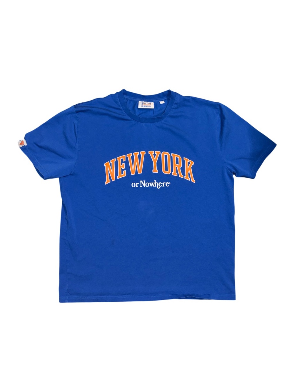 New York Or Nowhere (NYON) x New York Knicks T-Shirt, Blue